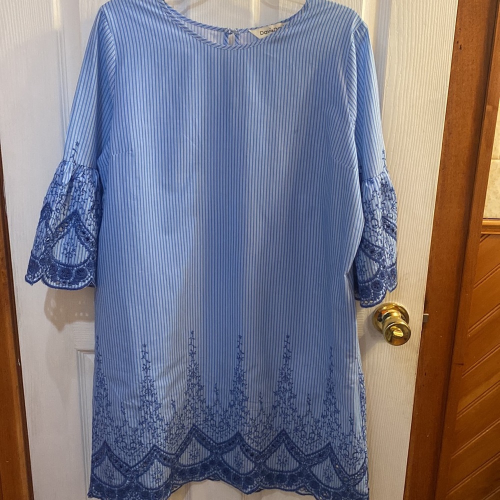 BLUE DRESS SIZE LARGE by DAVI&DANI